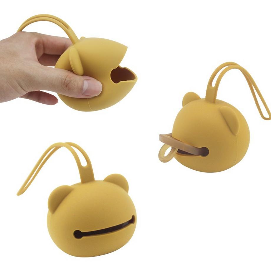 Misiu  Silikon Schnullerbox Bär 