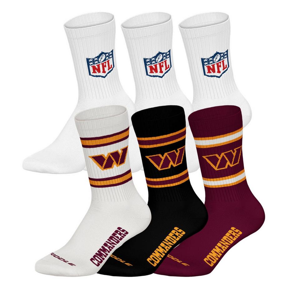 Chaussettes  Pack de 6 Stretch-NFL 6Pack Crew Socks