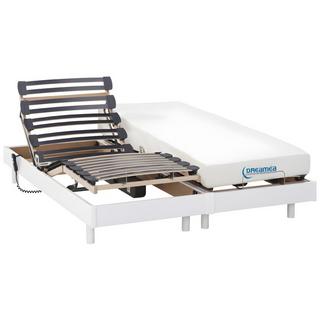 Vente-unique Letto elettrico relax materasso memory 2 bianco HERACLES di DREAMEA  