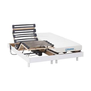 Vente-unique Letto elettrico relax materasso memory 2 bianco HERACLES di DREAMEA  