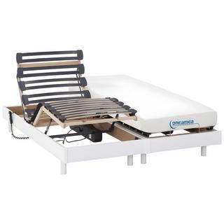 Vente-unique Letto elettrico relax materasso memory 2 bianco HERACLES di DREAMEA  