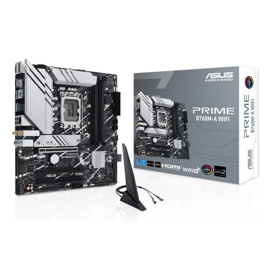 ASUS  PRIME B760M-A WIFI Intel B760 LGA 1700 micro ATX 