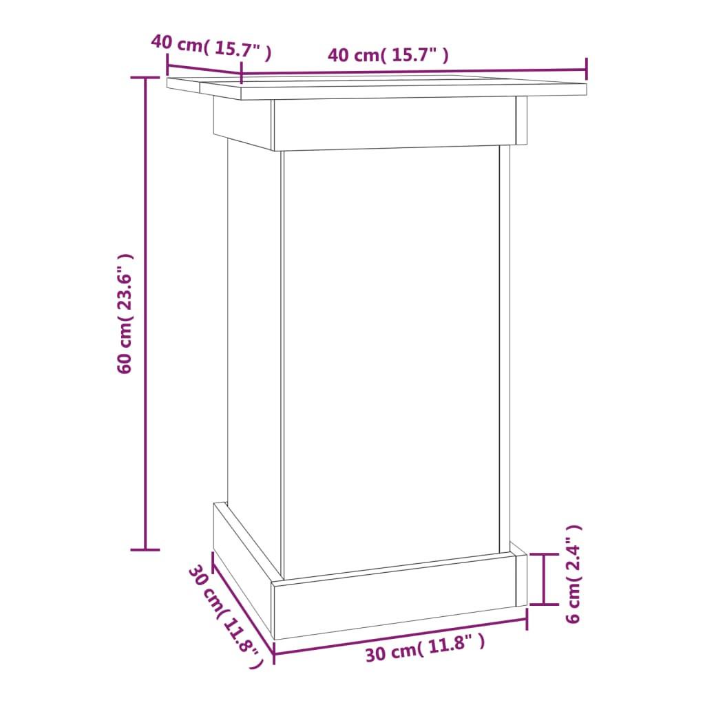 VidaXL supporto per fiori Legno di pino  