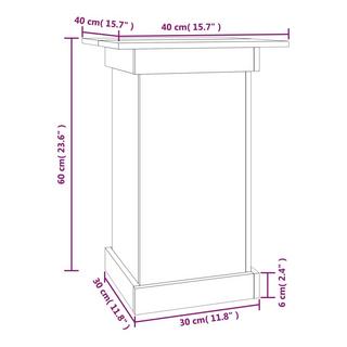 VidaXL supporto per fiori Legno di pino  