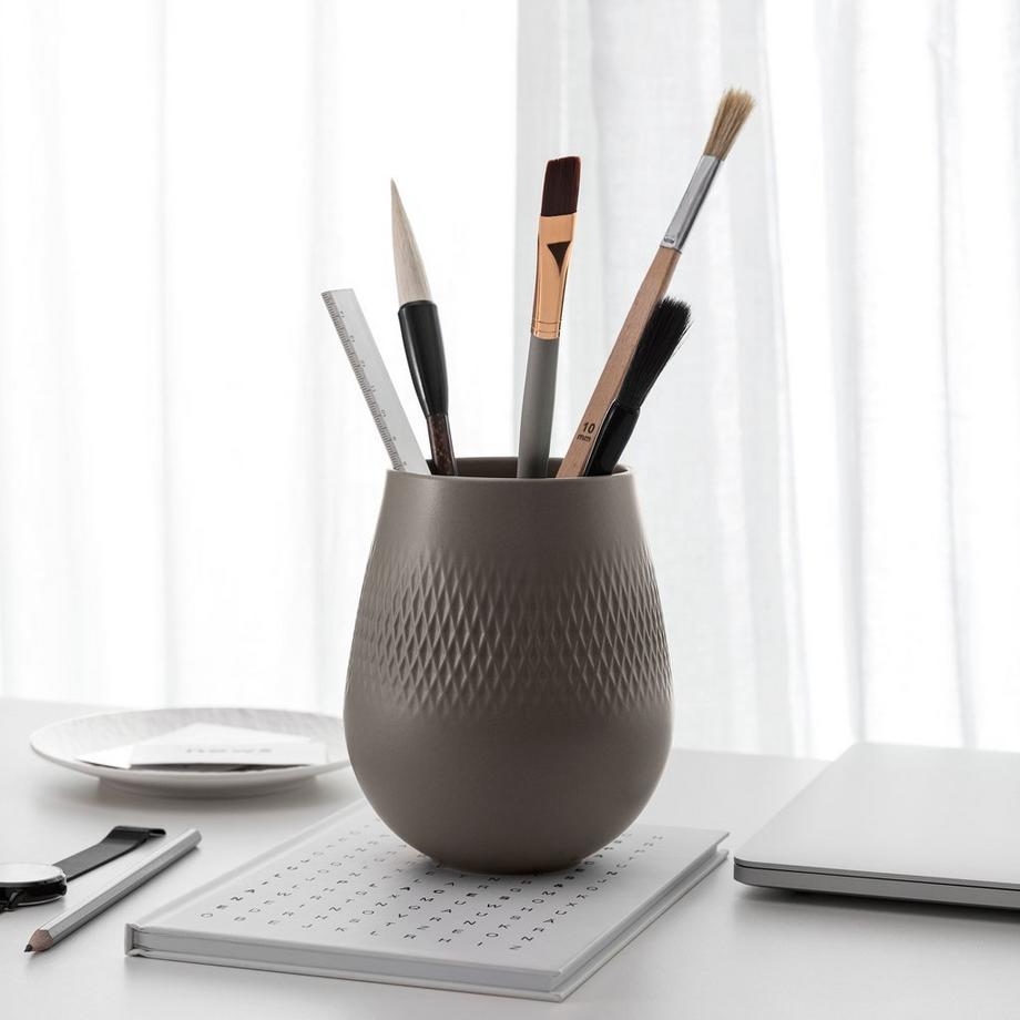 Villeroy & Boch Vase Carré klein Manufacture Collier taupe  