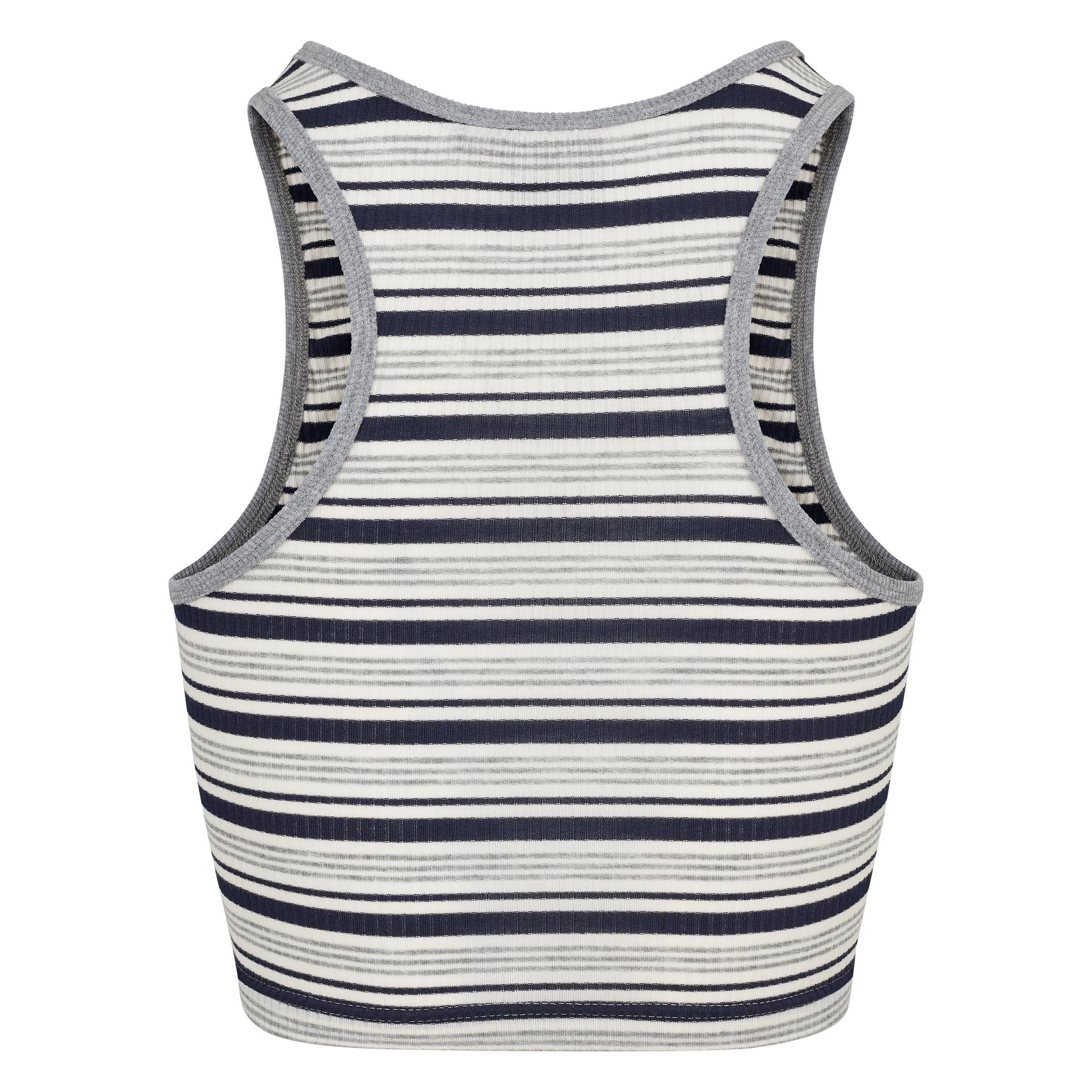 URBAN CLASSICS  crop top urban classic stripe 