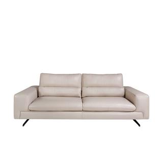 ANGEL CERDA 3-Sitzer-Sofa aus Leder und Stahl  