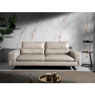 ANGEL CERDA 3-Sitzer-Sofa aus Leder und Stahl  