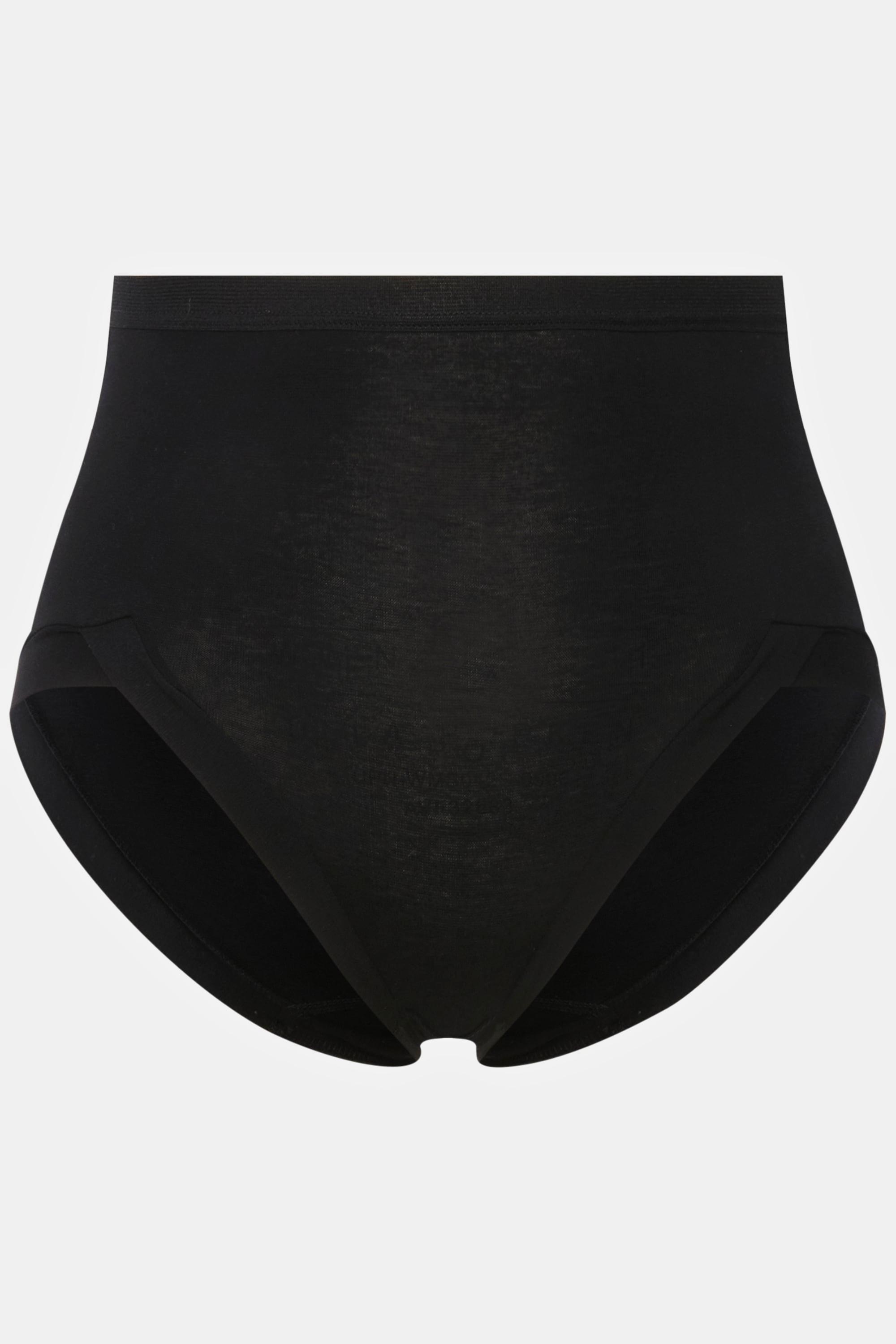 Ulla Popken  Culotte taille haute, en jersey de coton. Cuisses échancrées pour un haut niveau de confort, même lorsque vous restez longtemps assise. 