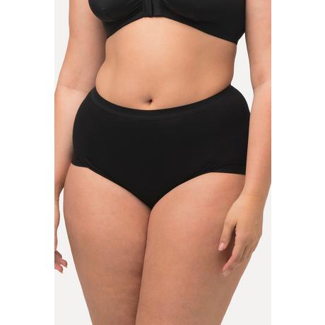 Ulla Popken  Culotte taille haute, en jersey de coton. Cuisses échancrées pour un haut niveau de confort, même lorsque vous restez longtemps assise. 