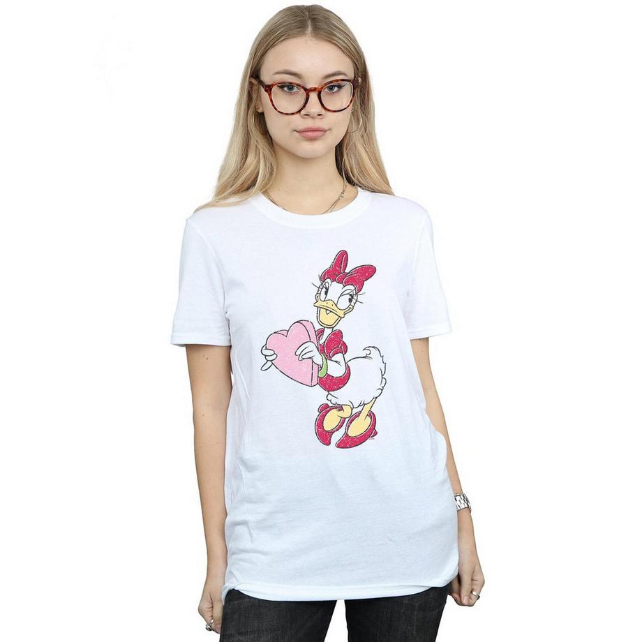 Disney Daisy Duck Cuore Stampa T-Shirt  