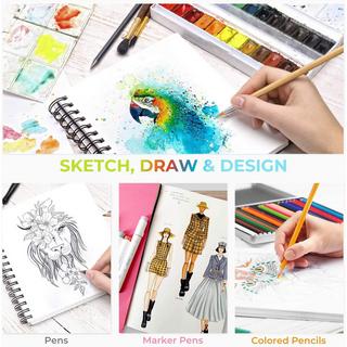 Ohuhu Carnet de croquis Mix Media 62 feuilles  