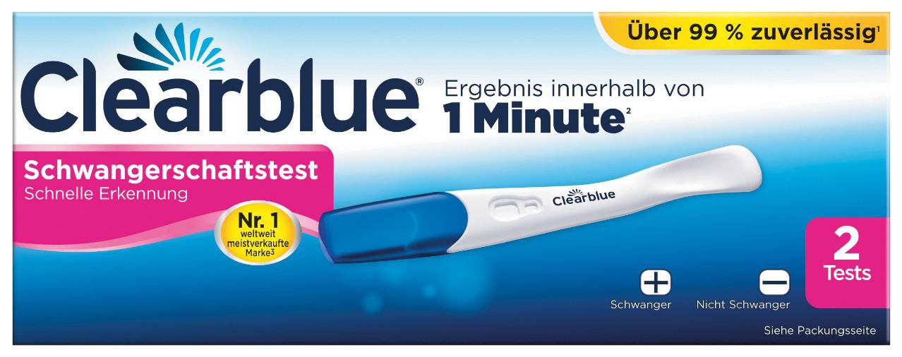 Clearblue  Schwangerschaftstest Schnelle Erkennung 