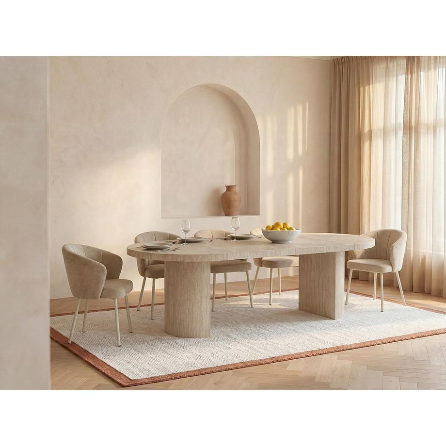 Vente-unique Tavolo da pranzo 4 posti, 6 posti, 8 posti, 10 posti, 12 posti SIDRINA  