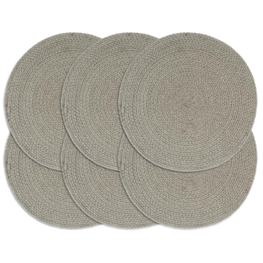 VidaXL Napperons  pcs rond coton coton  