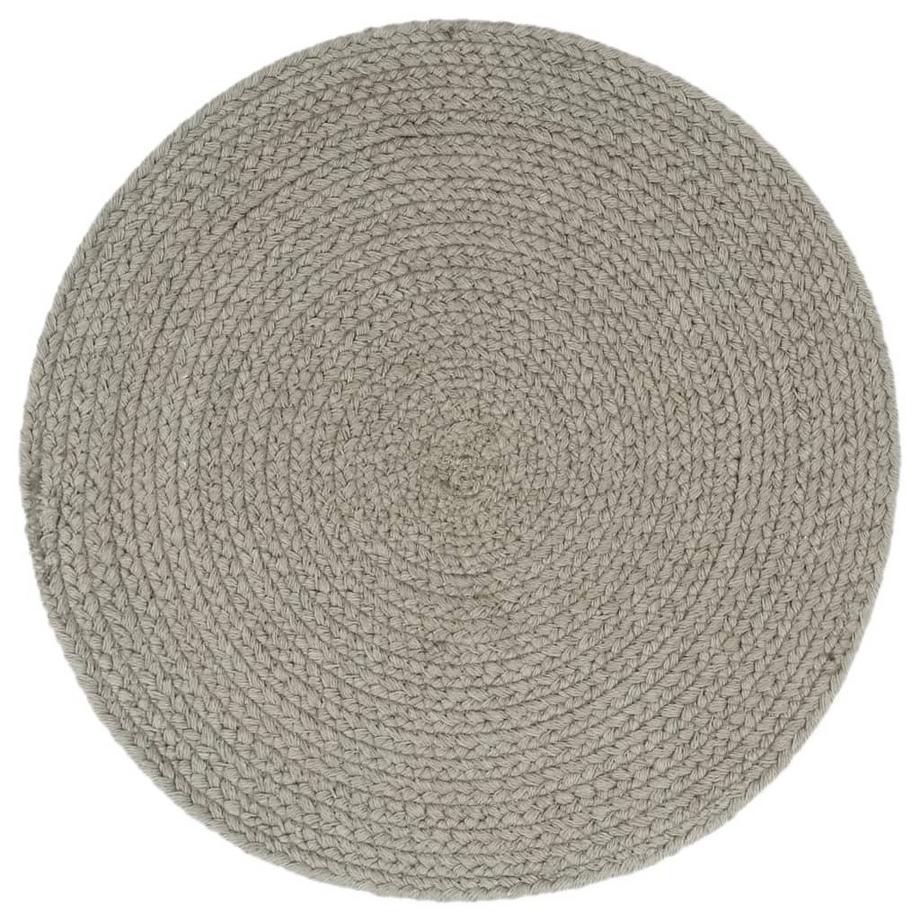 VidaXL Napperons  pcs rond coton coton  