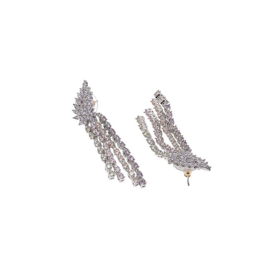 AVANT-GARDE PARIS  Helllila Quasten-Ohrringe 