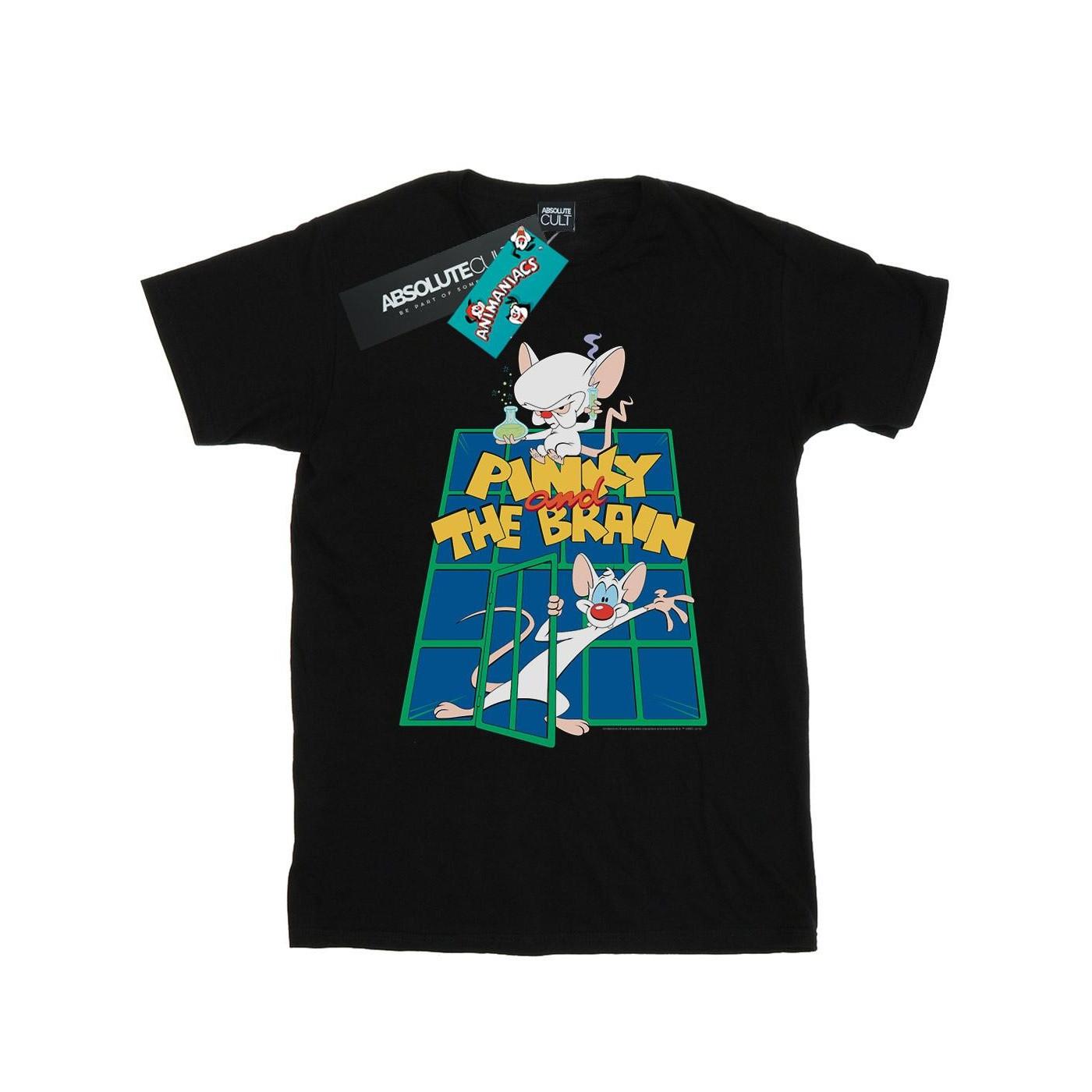 Image of Pinky And The Brain Laboratory Tshirt Herren Schwarz XL