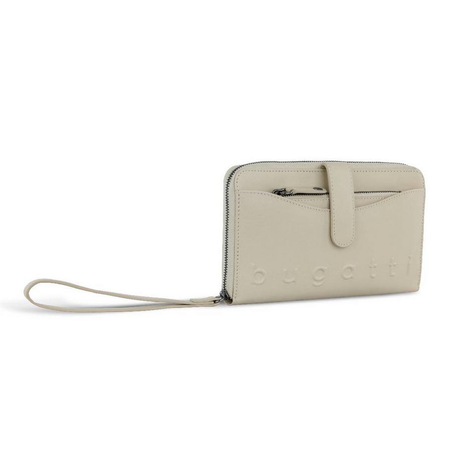 BUGATTI Daphne Portafoglio e Astuccio Chiavi Beige  