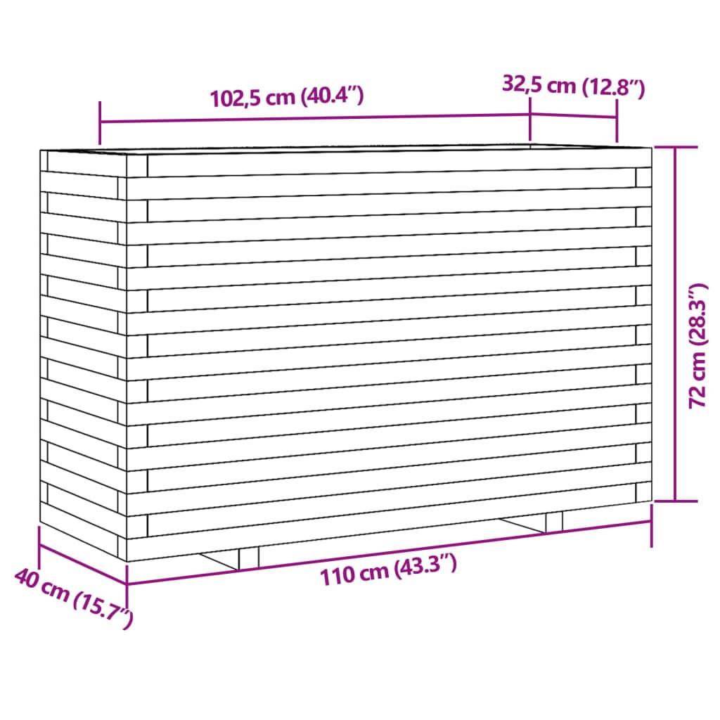 VidaXL Jardinière bois de pin  