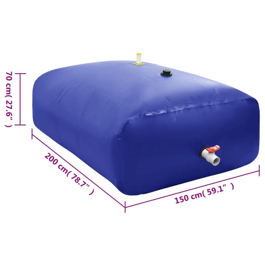 VidaXL Réservoir d'eau pvc  