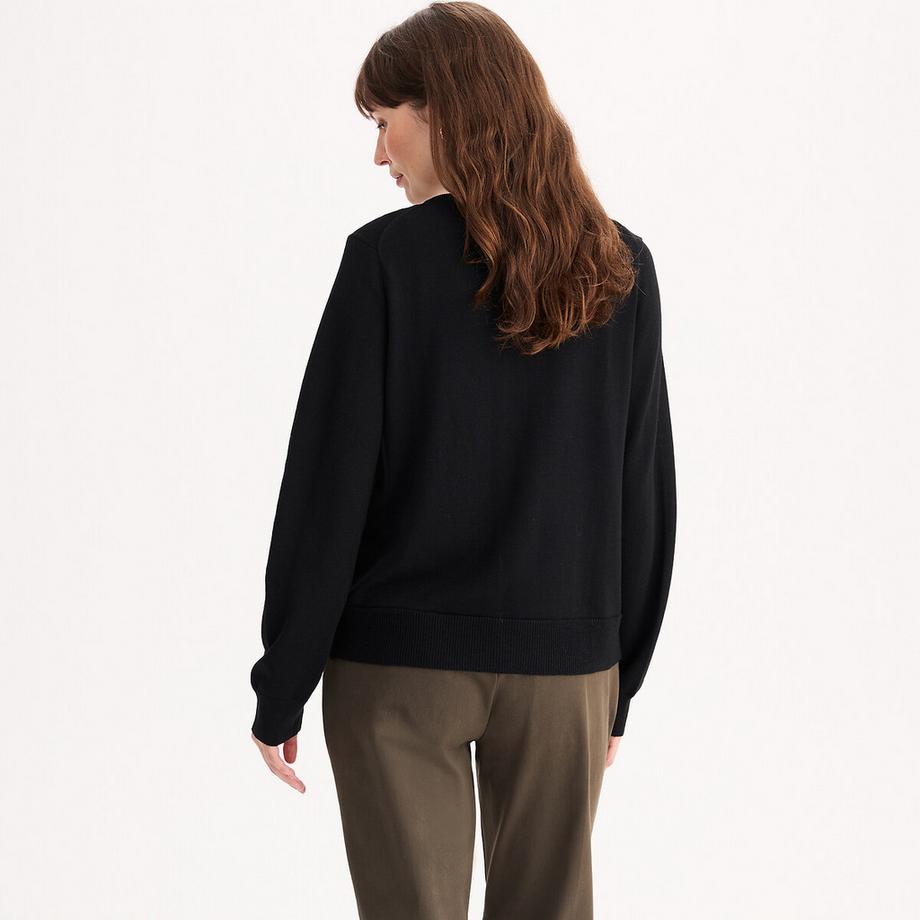 La Redoute Collections Feinstrick Cardigan Rundhalsausschnitt  