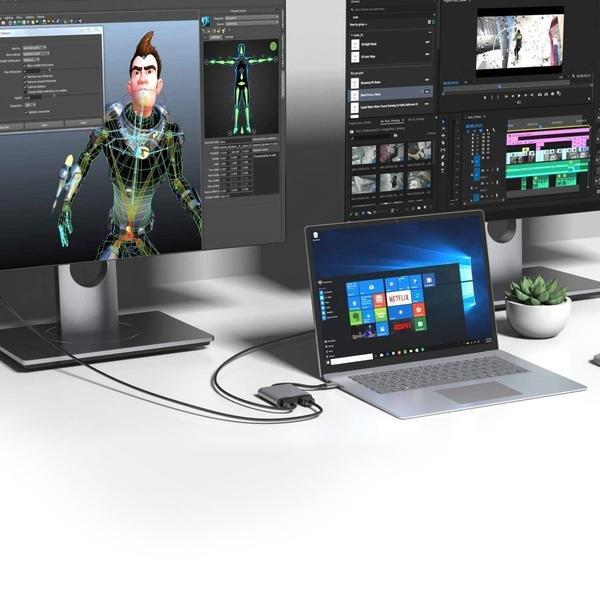 eStore  Adaptateur - USB-C vers 2x HDMI 