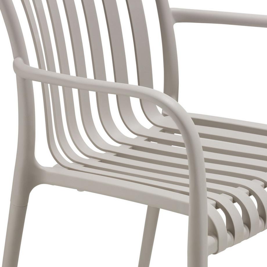 Tectake Chaises de jardin ALCUDIA résistant aux intempéries et aux UV  