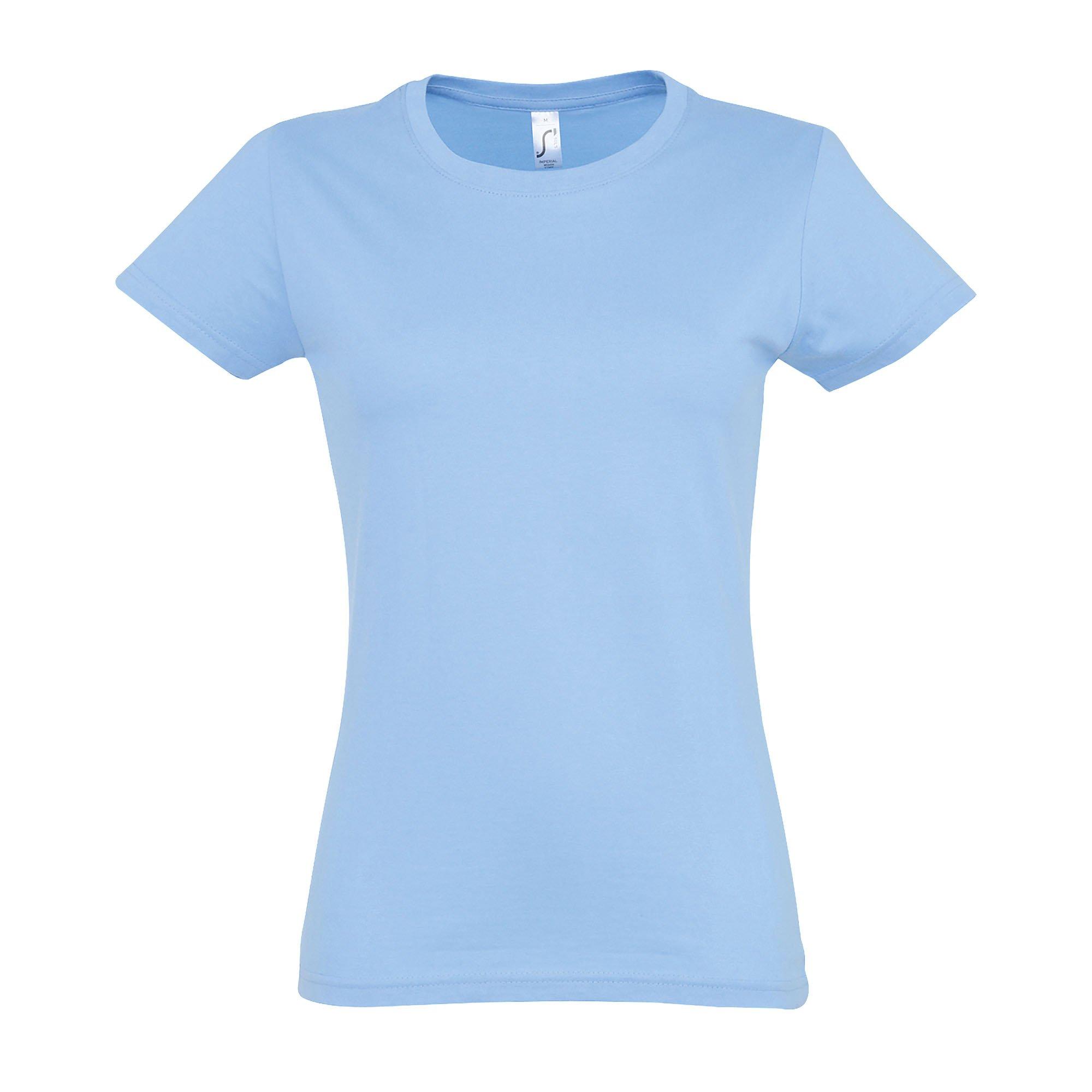 Image of Imperial Tshirt, Kurzarm, Rundhalsausschnitt Damen Himmelblau XL