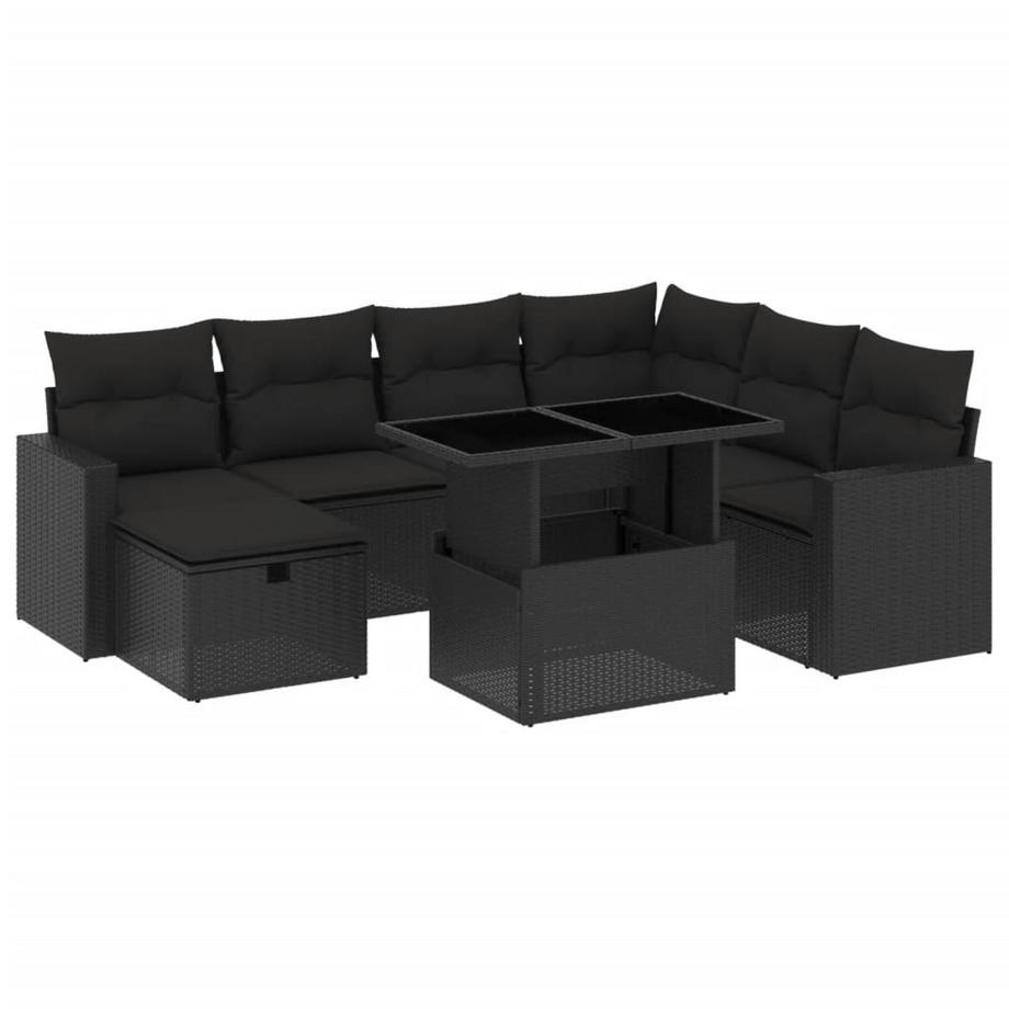 set divano da giardino Polirattan