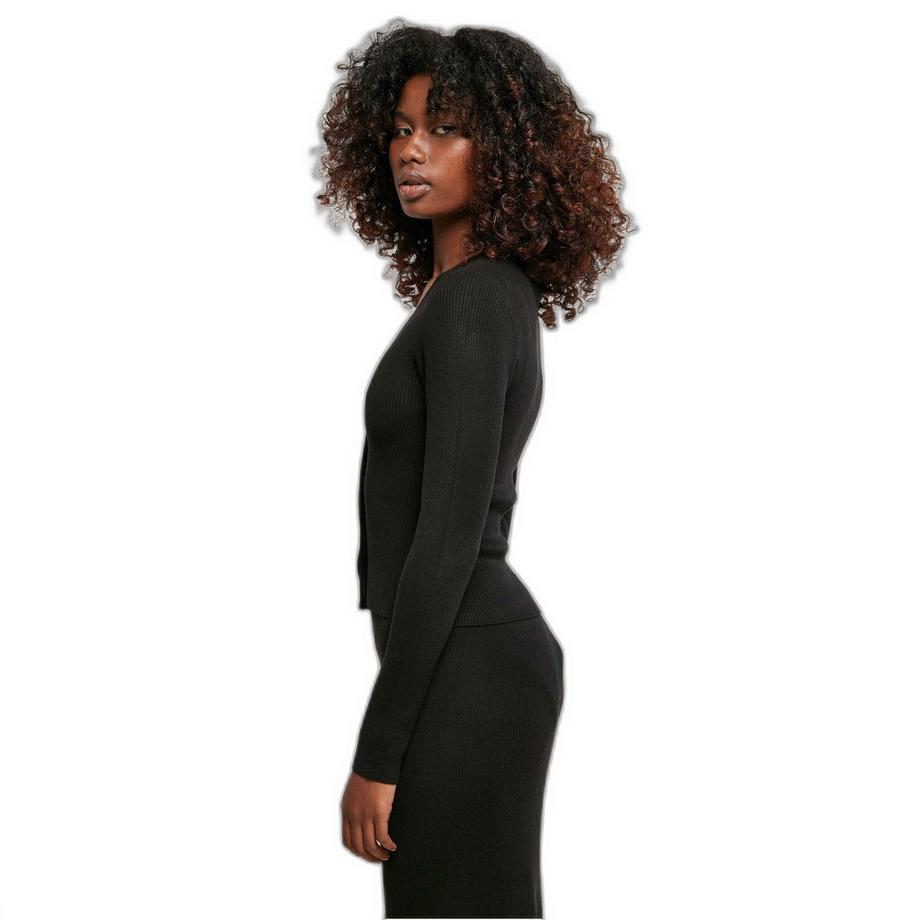 URBAN CLASSICS Cardigan court en tricot côtelé  