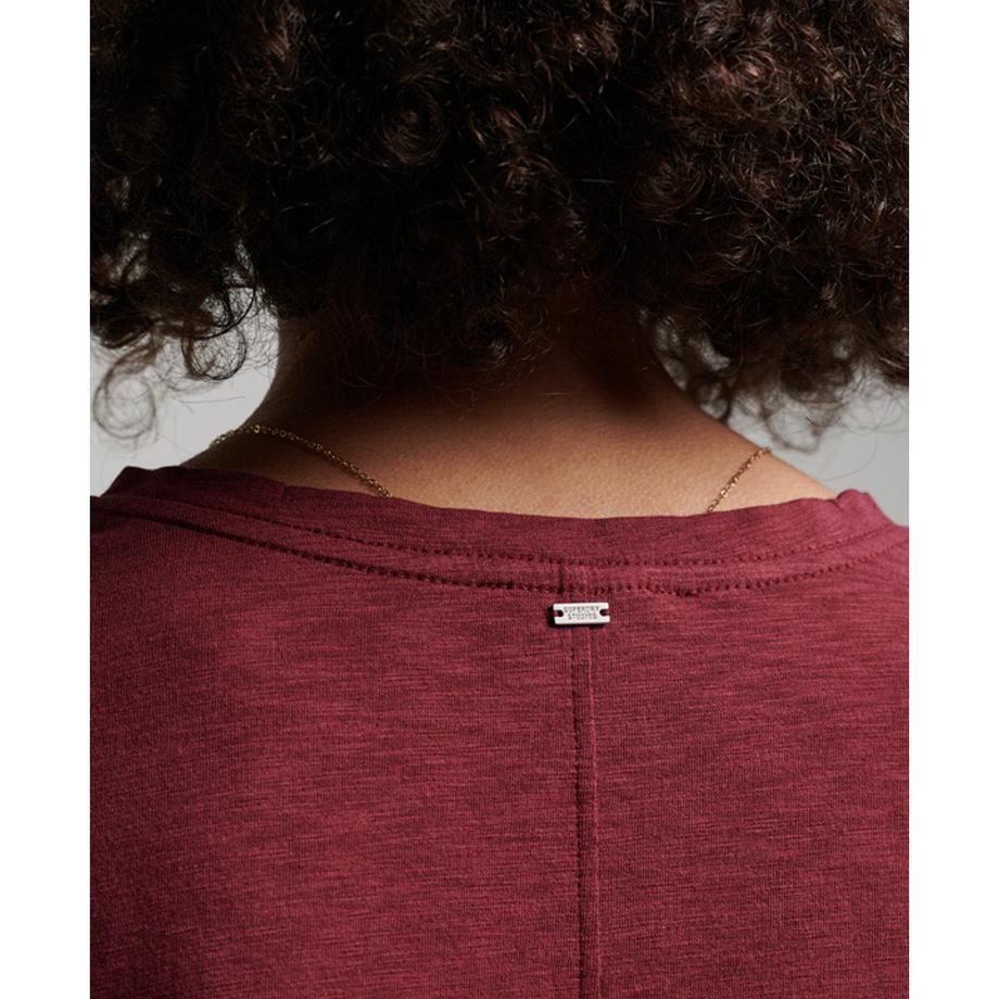 Superdry T-Shirt Col V Brodé Flammé  