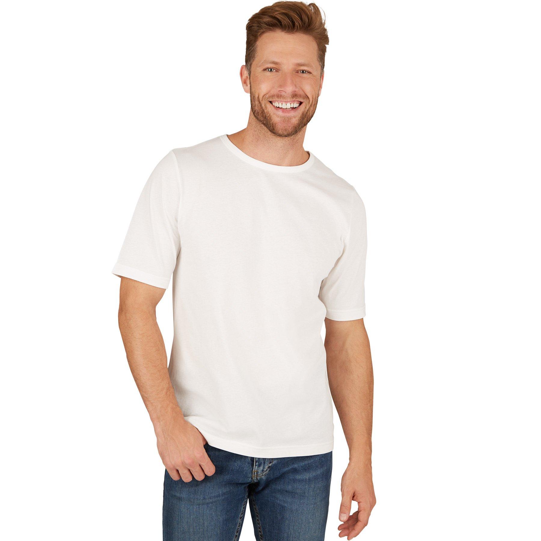 Image of T-shirt Mit Rundhals-ausschnitt Herren Weiss L