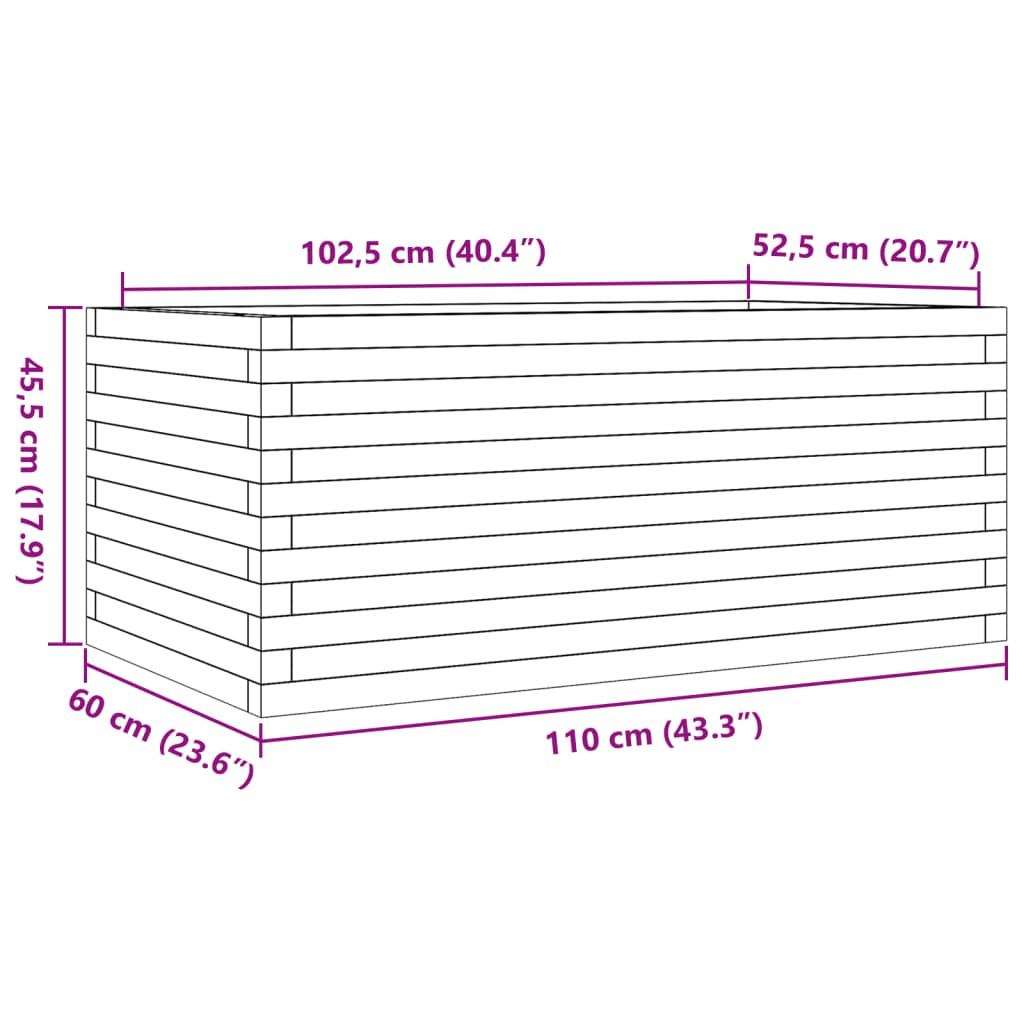 VidaXL Jardinière bois de pin  