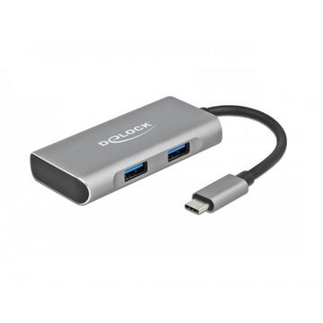 63260 Schnittstellen-Hub USB 3.2 Gen 2 (3.1 Gen 2) Type-C 10000 Mbit/s Grau