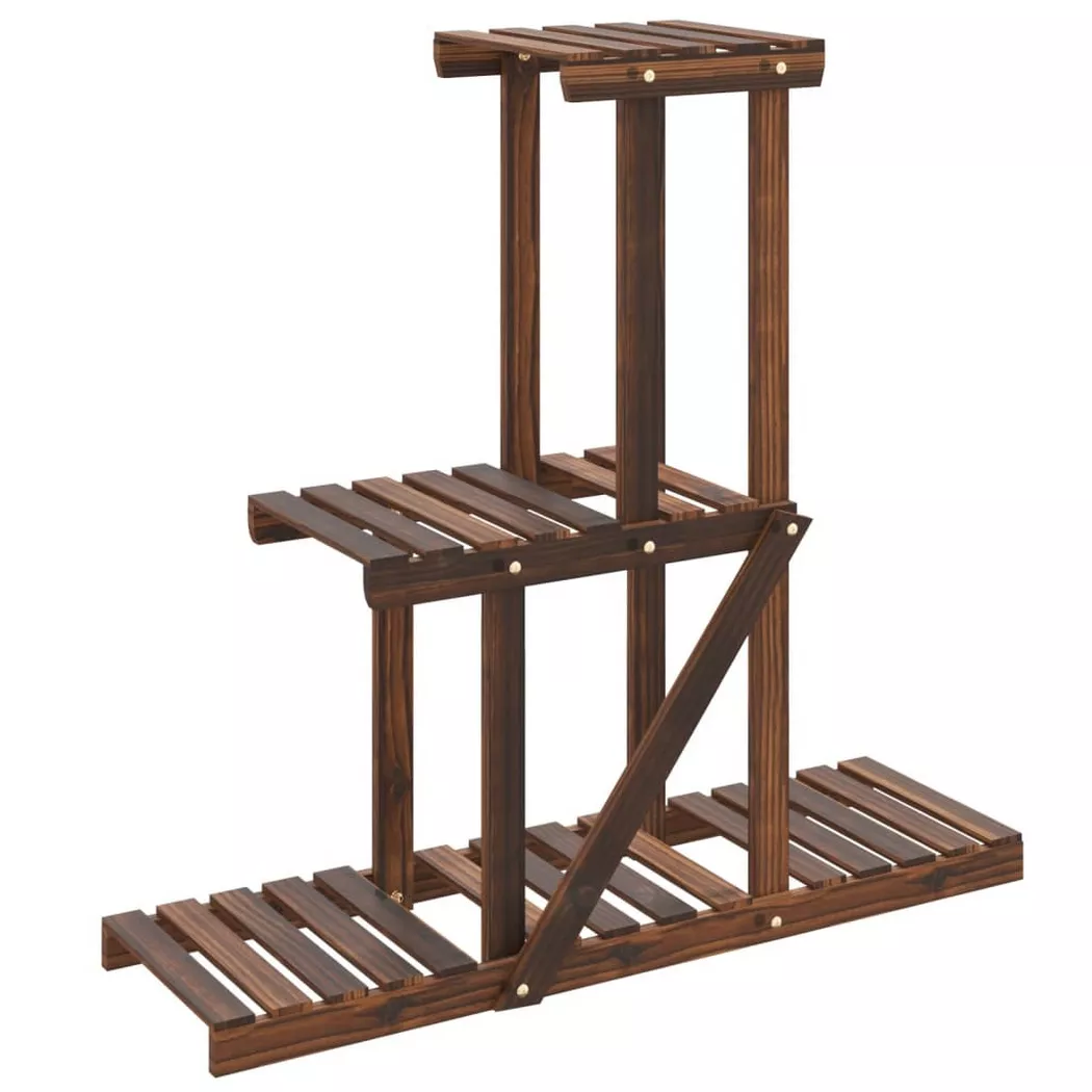 VidaXL - Support de fleurs bois, One Size, Marron