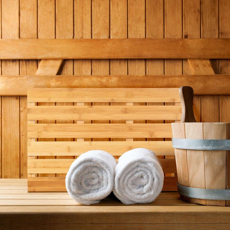 B2X  Tapis de bain en bambou naturel 