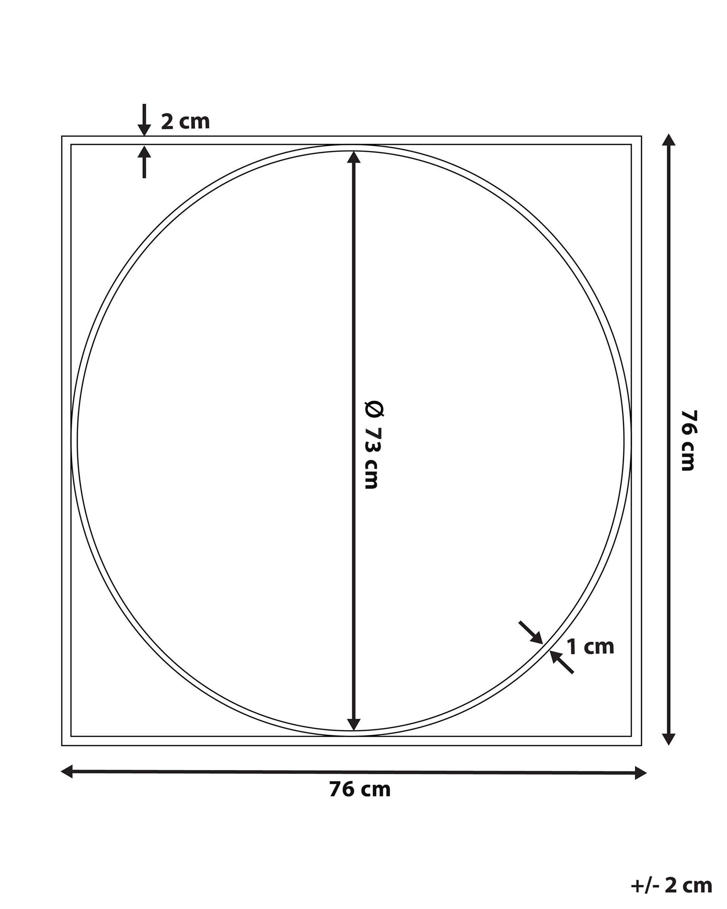 Beliani Wandspiegel aus MDF-Platte Modern NIHOA  