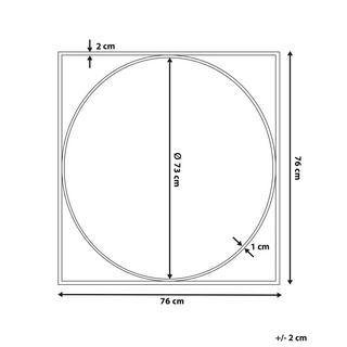 Beliani Miroir en MDF Moderne NIHOA  