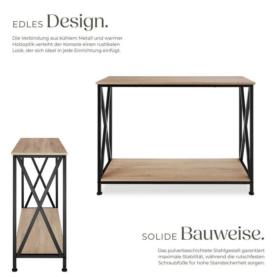 Tectake Tavolo console Tacoma stile industriale  