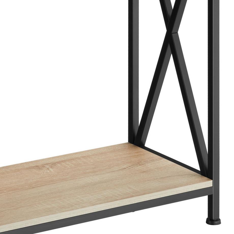 Tectake Konsolentisch Tacoma Industrial Style Holz und Stahl  