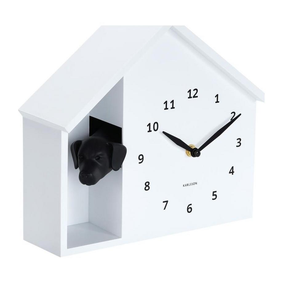 KARLSSON Wanduhr Peeking Doggy  