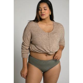 Ulla Popken  Slip di comodo tessuto elasticizzato con Jacquard a tema floreale 