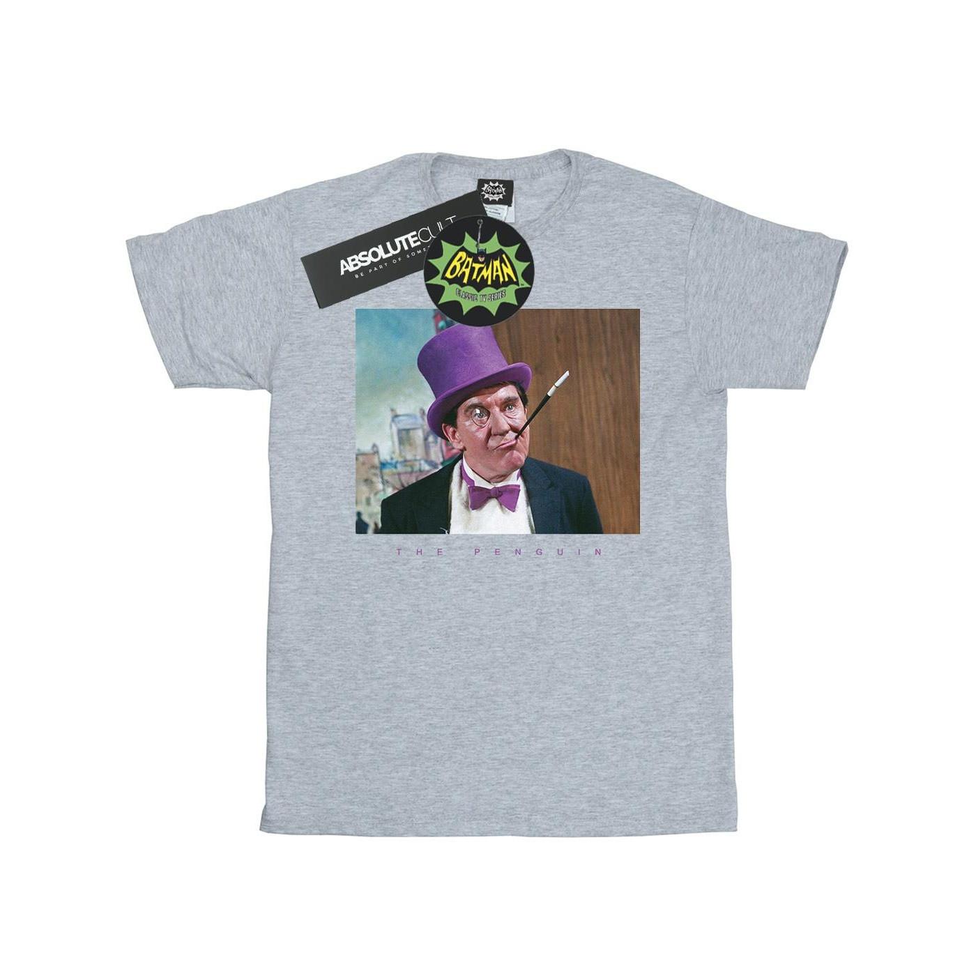 Image of Batman Tv Series The Penguin Photograph Tshirt Herren Grau XL