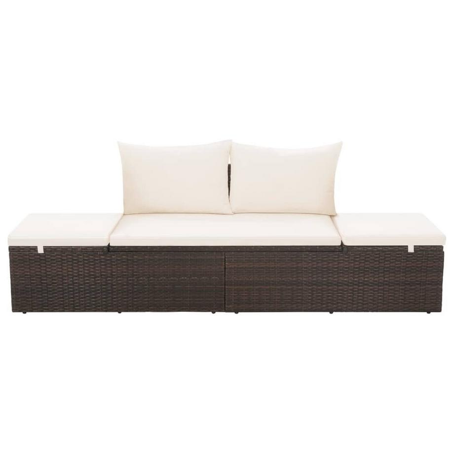 VidaXL Gartenliege poly-rattan  