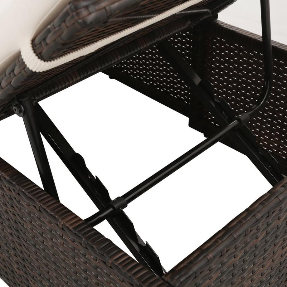 VidaXL Gartenliege poly-rattan  