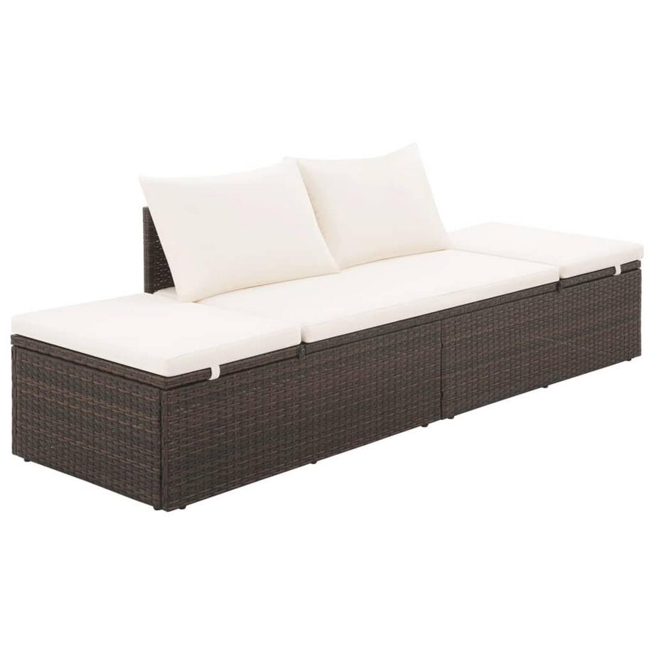 Gartenliege poly-rattan
