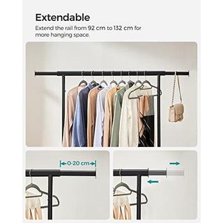 Pricenet Appendiabiti estensibile per carichi pesanti con ruote bloccabili  