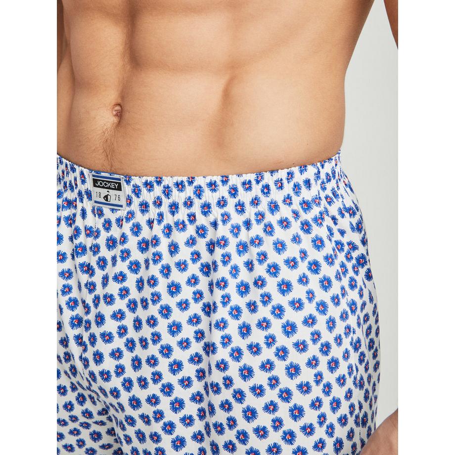 JOCKEY Re-Active Blue Flower Boxer  