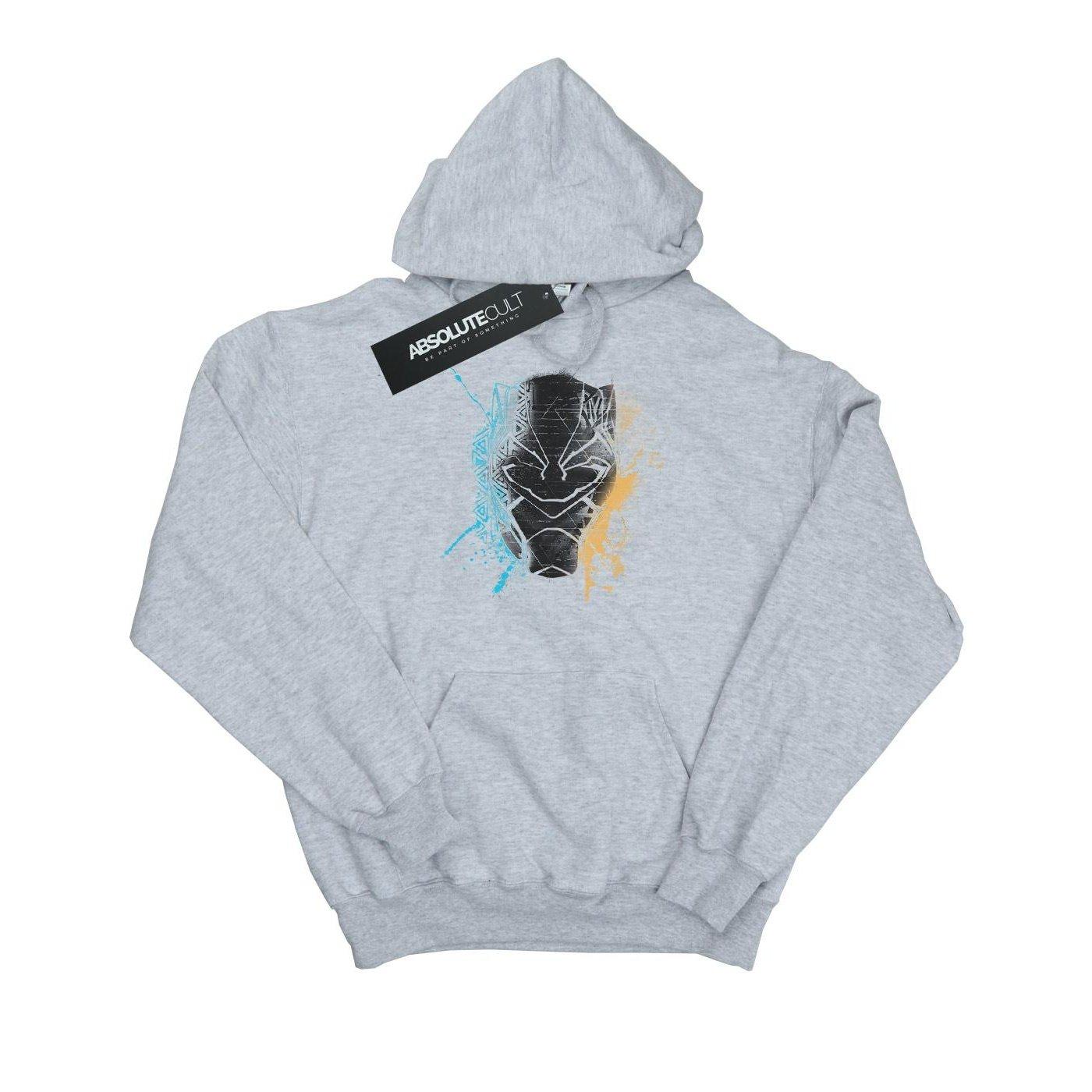 Image of Black Panther Splash Kapuzenpullover Damen Grau M
